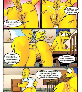 Hentai - La Sorpresa de Marge Simpson al Sentir el Pene de Ned Flanders en el Culo (DrawnSex) - 5