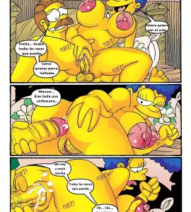 Comics Porno - La Sorpresa de Marge Simpson al Sentir el Pene de Ned Flanders en el Culo (DrawnSex) - 7