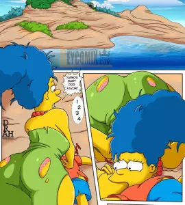 Online - Marge y Bart Simpson Culean en una Isla Paraiso - 2