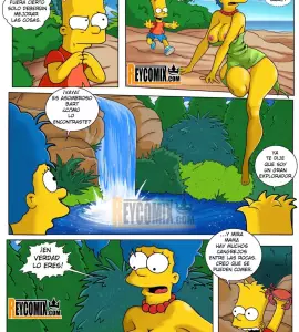 Comics Porno - Marge y Bart Simpson Culean en una Isla Paraiso - 7