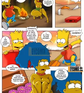 Historietas - Marge y Bart Simpson Culean en una Isla Paraiso - 10